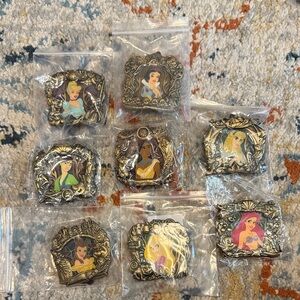 Disney Princess Mystery Collectible Pins set (8)